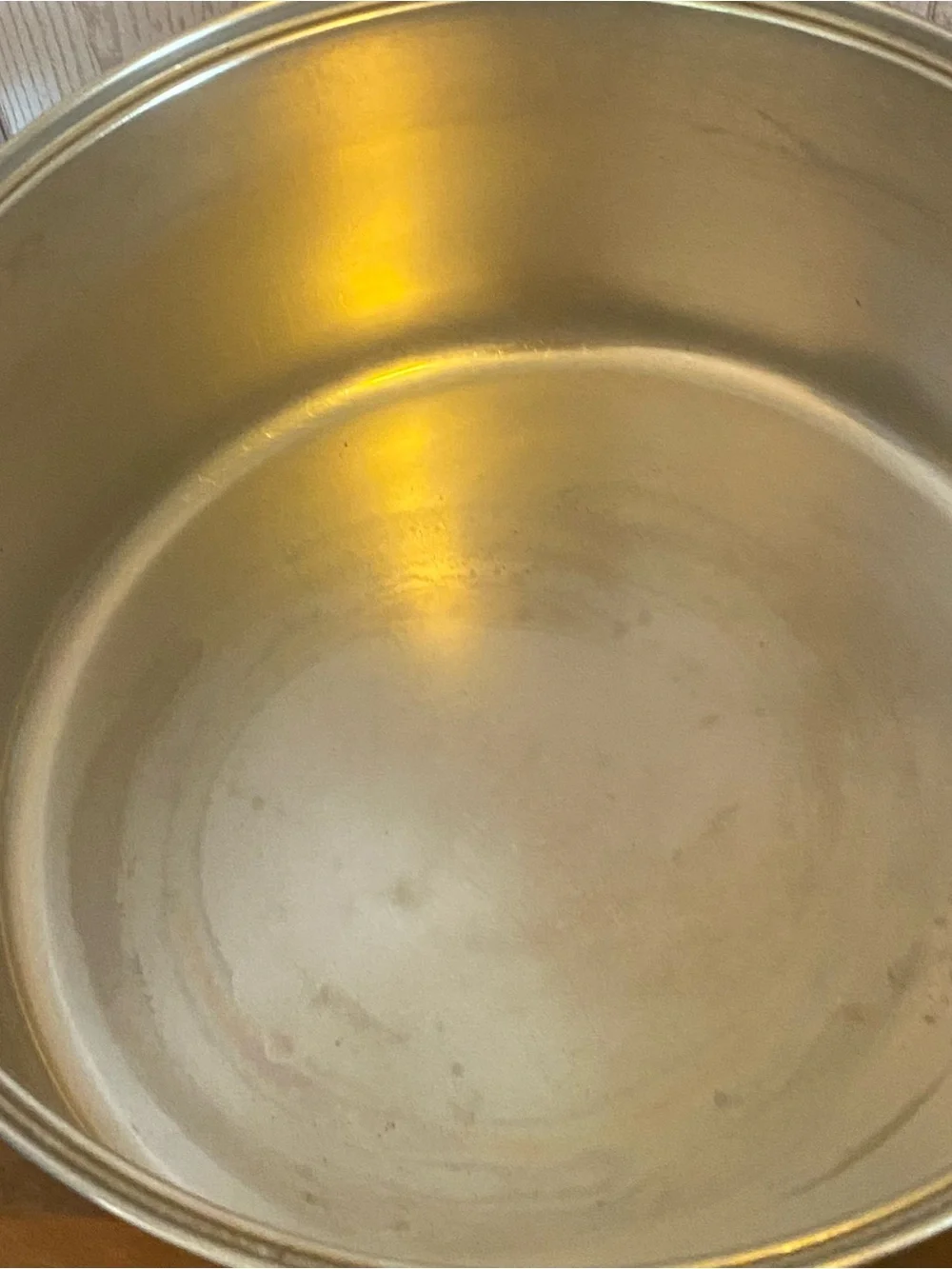 Vtg Revere Ware Stainless Steel Copper-Bottom Dutch Oven with Lid - Silver